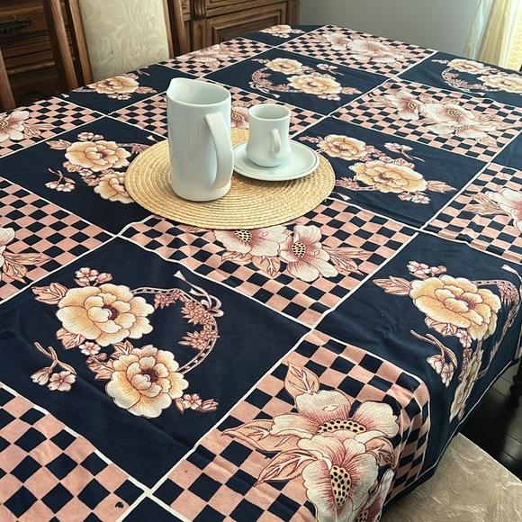 Vintage Boho Floral Cotton Dining Table Cover - Picture 8 of 13